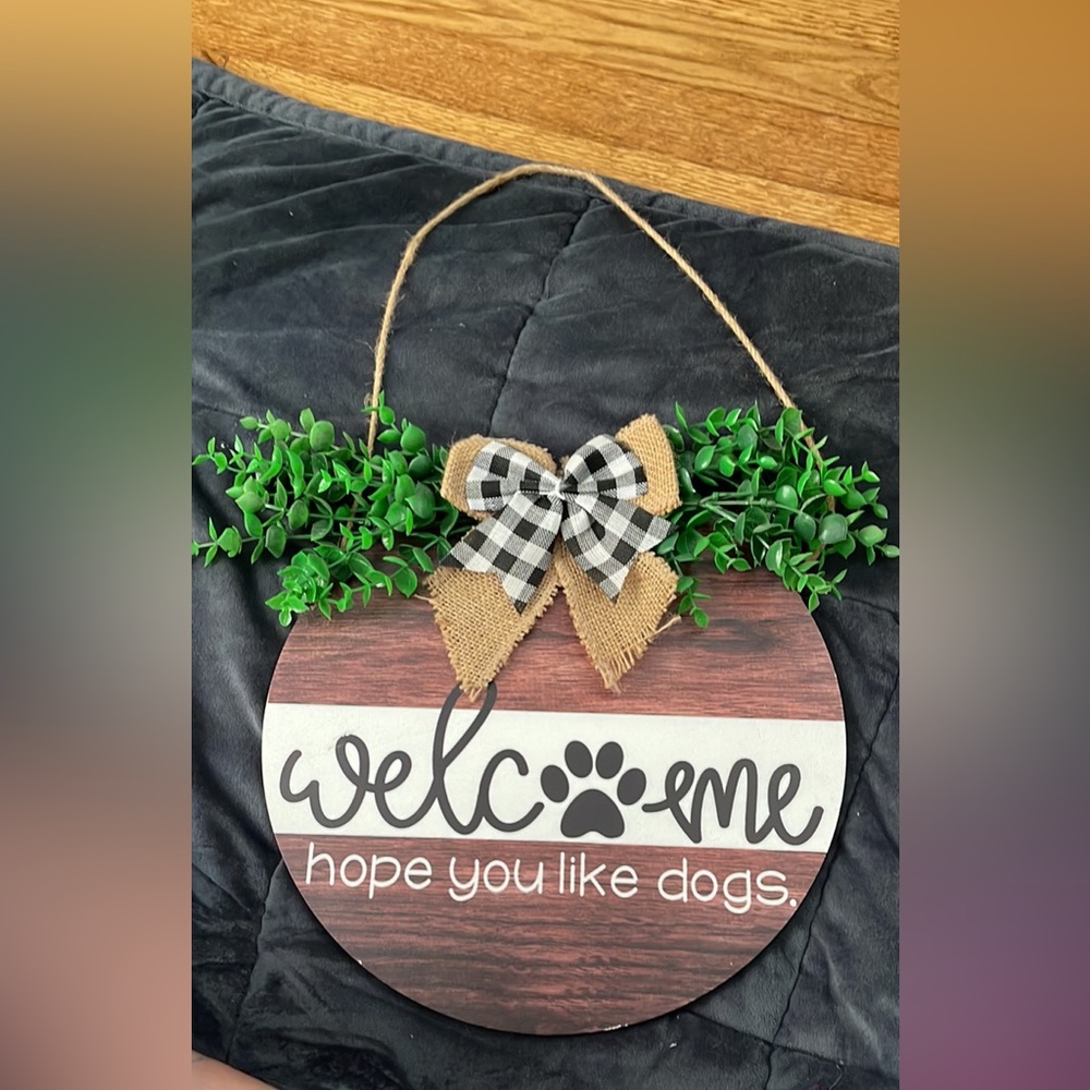 Welcome door hanger